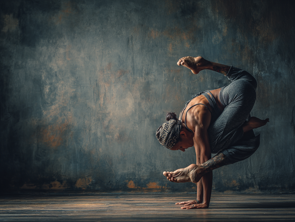 Група людей практикує йогу на природі